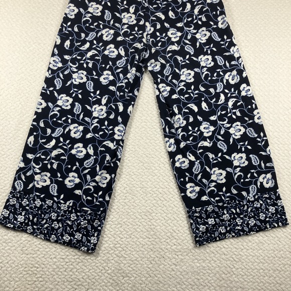 J. Jill Wearever Wide Leg Rayon Pant Small Boho Office Casual Stretch Pull On - Picture 7 of 9